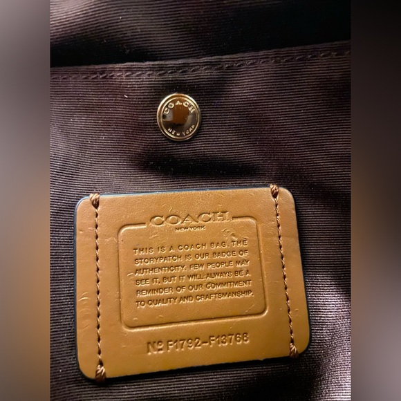 GUC COACH Mini Christie Carryall & Matching Wallet Set Wildflower Print Oxblood - Picture 6 of 15